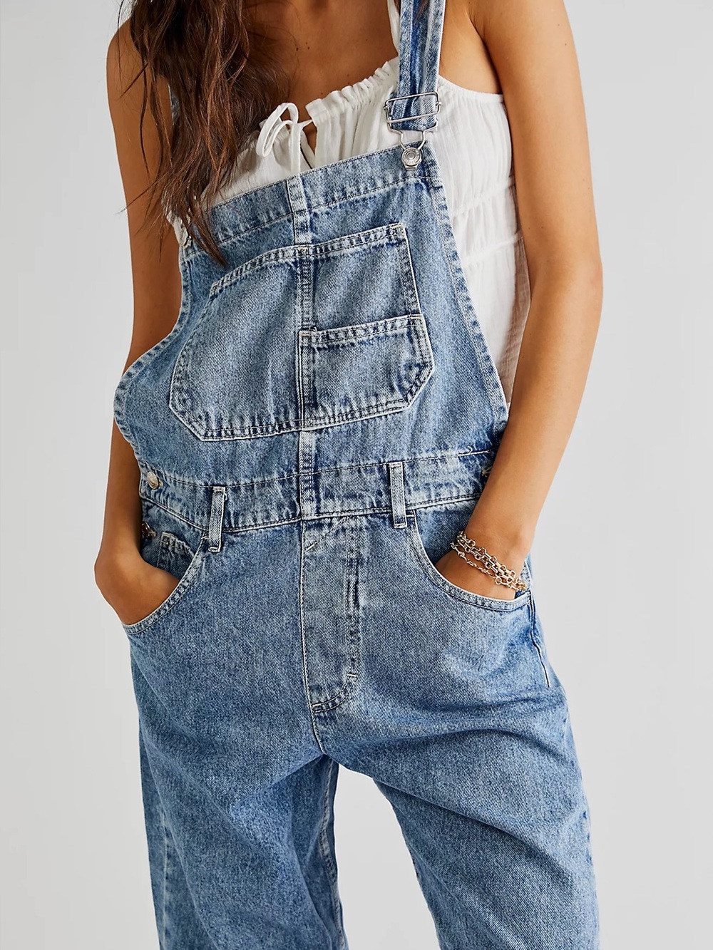 We The Free Ziggy Overalls | Powder Blue